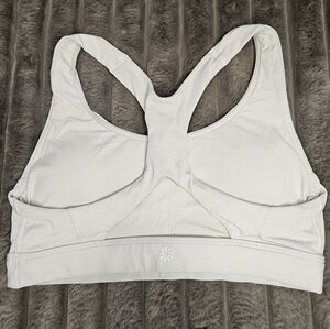 Athleta Gray and White Sports Bra Intimates